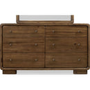 Six-Drawer Acacia Wood Dresser in Impala Finish - Boka Series
