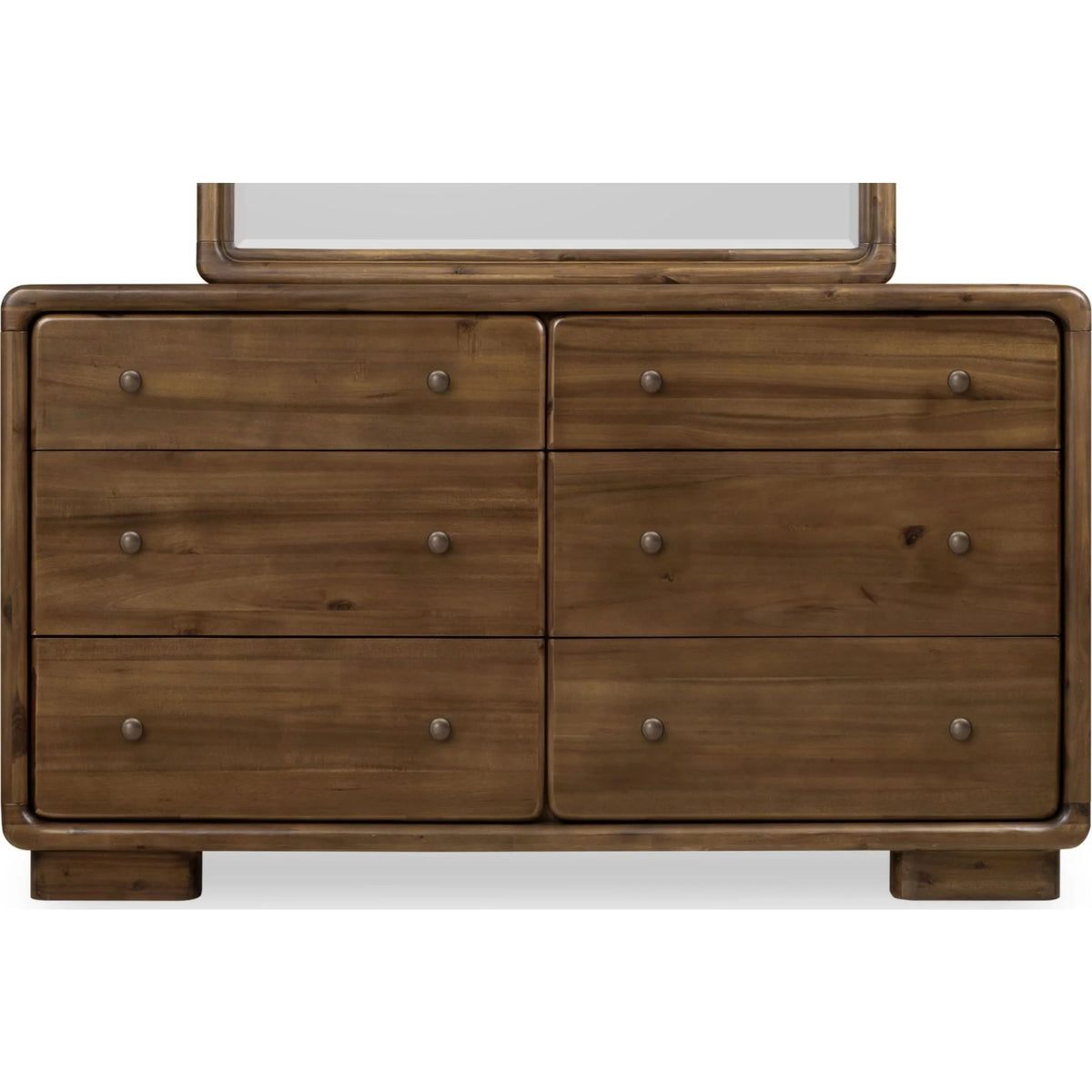 Six-Drawer Acacia Wood Dresser in Impala Finish - Boka Series