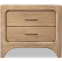 Brentwood 2-Drawer Nightstand with Cord Management in Brioche