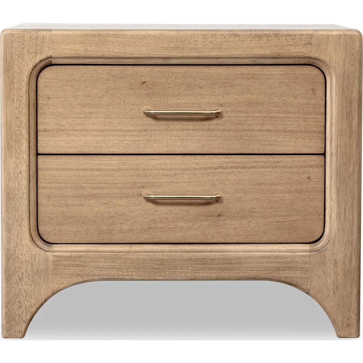 Brentwood 2-Drawer Nightstand with Cord Management in Brioche