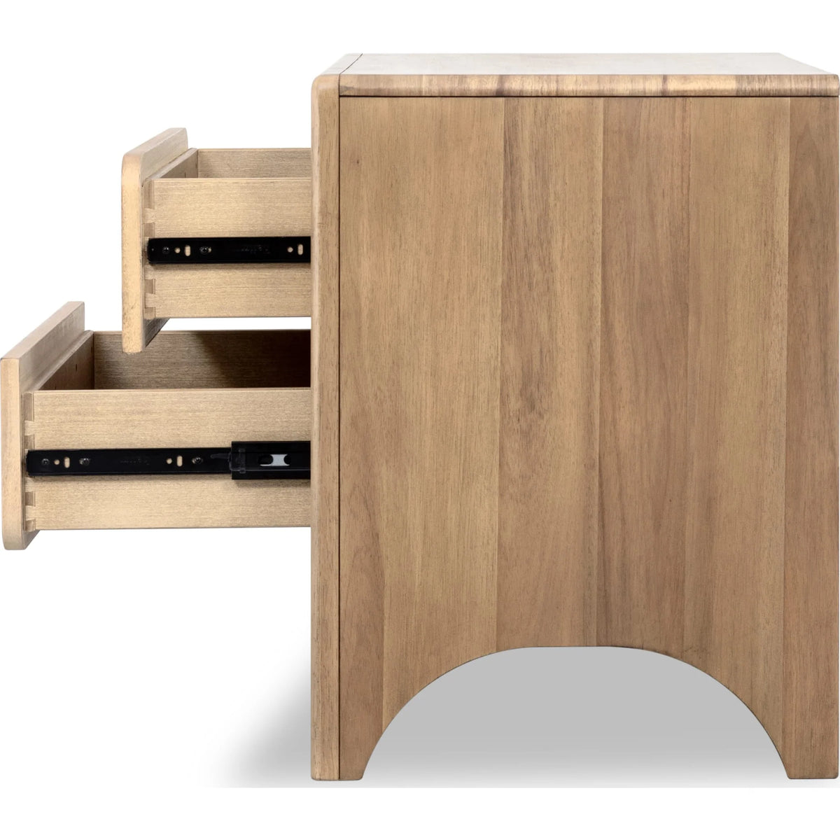 Brentwood 2-Drawer Nightstand with Cord Management in Brioche