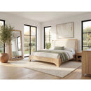 Brentwood Upholstered Wood Bed in Brioche