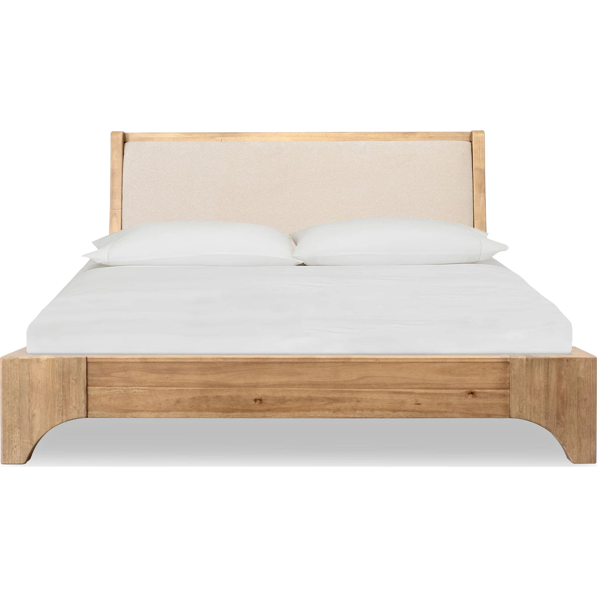 Brentwood Upholstered Wood Bed in Brioche
