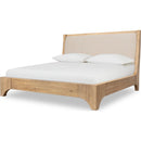 Brentwood Upholstered Wood Bed in Brioche