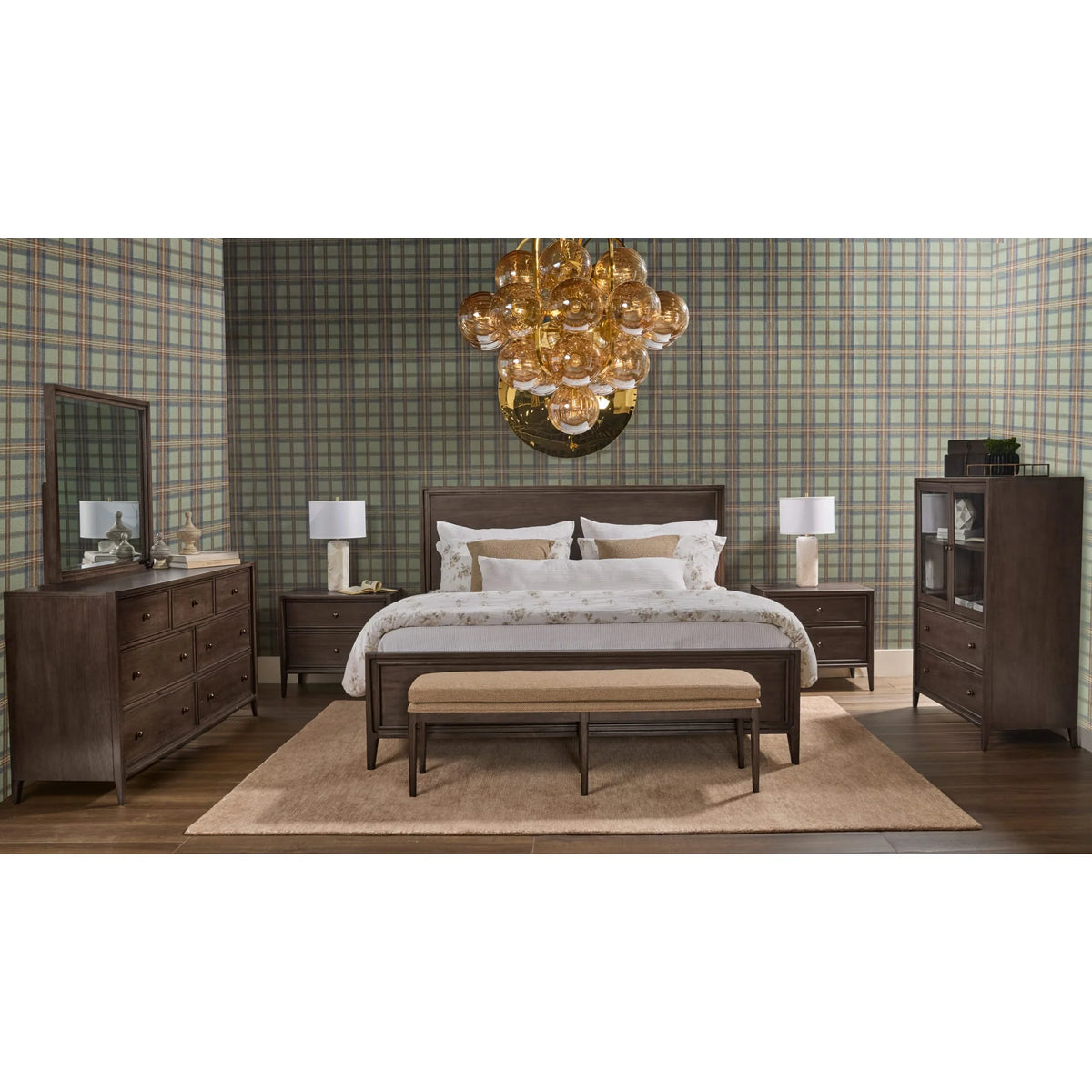 Carlisle Upholstered Dining Bench – Toffee Crunch