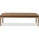 Carlisle Upholstered Dining Bench – Toffee Crunch