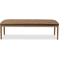 Carlisle Upholstered Dining Bench – Toffee Crunch