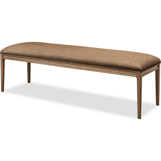 Carlisle Upholstered Dining Bench – Toffee Crunch