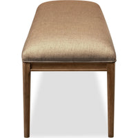 Carlisle Upholstered Dining Bench – Toffee Crunch