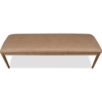 Carlisle Upholstered Dining Bench – Toffee Crunch