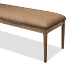 Carlisle Upholstered Dining Bench – Toffee Crunch