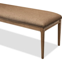 Carlisle Upholstered Dining Bench – Toffee Crunch