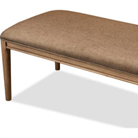Carlisle Upholstered Dining Bench – Toffee Crunch