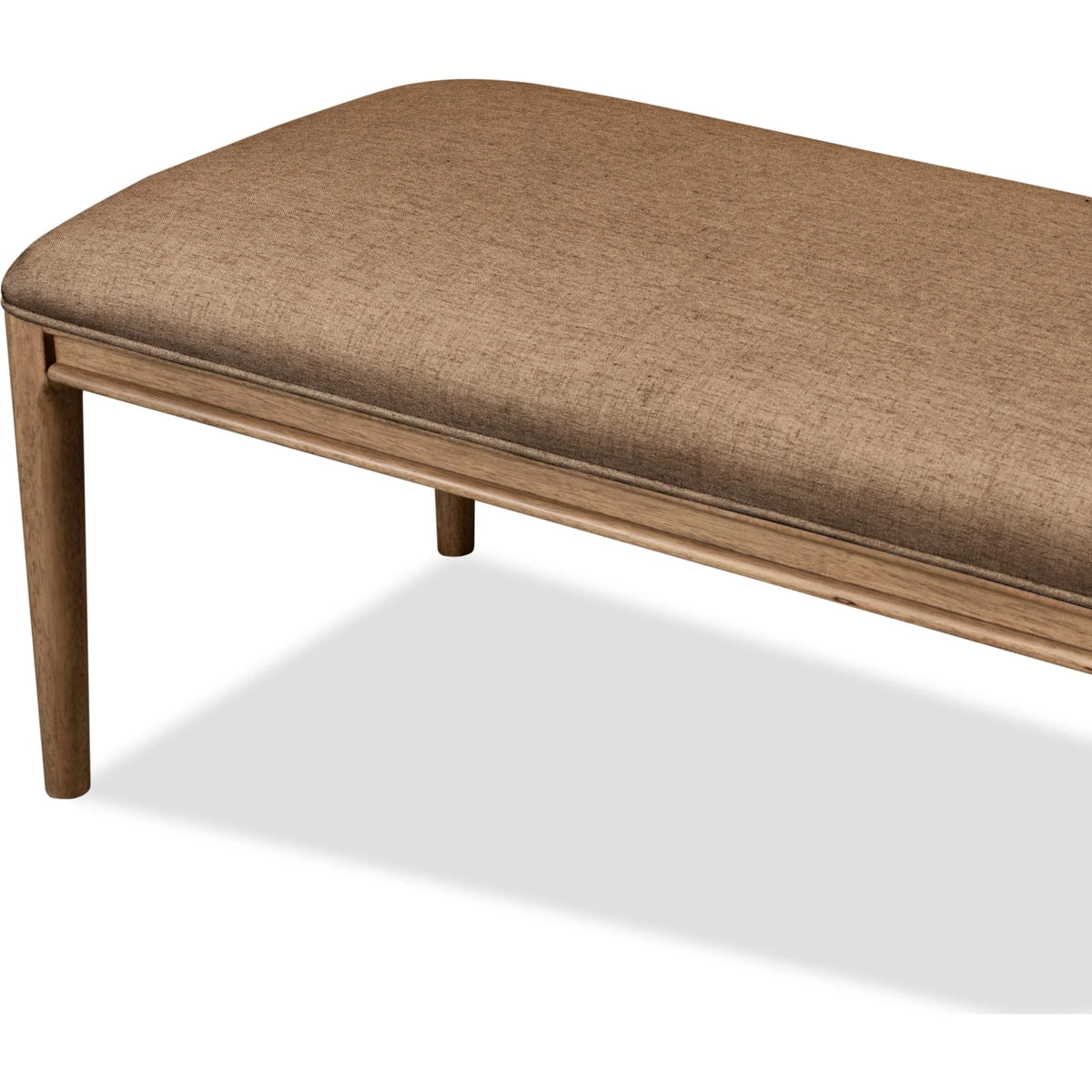 Carlisle Upholstered Dining Bench – Toffee Crunch