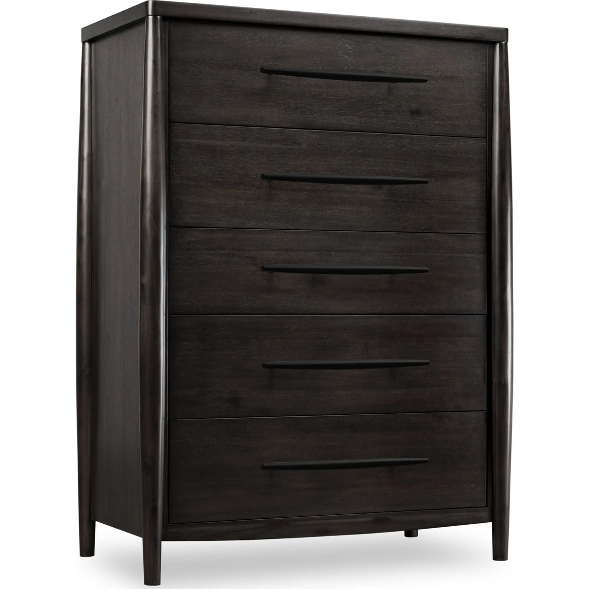 Koko Five Drawer Acacia Wood Chest in Minx
