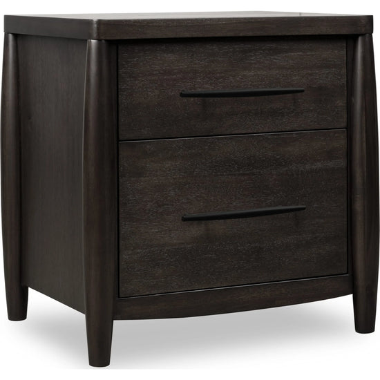 Koko Two Drawer Nightstand with Cord Management in Minx