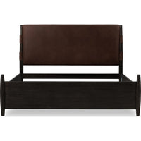 Koko Upholstered Panel Bed in Minx