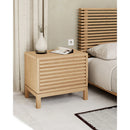 Tanner 2-Drawer Ash Wood Nightstand – Flaxen