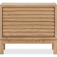 Tanner 2-Drawer Ash Wood Nightstand – Flaxen
