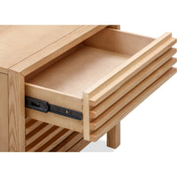 Tanner 2-Drawer Ash Wood Nightstand – Flaxen