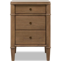 Whitmore 3-Drawer Nightstand with Charging Station – Claystone