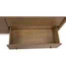 Whitmore 68” Six-Drawer Dresser – Claystone Honey Wood