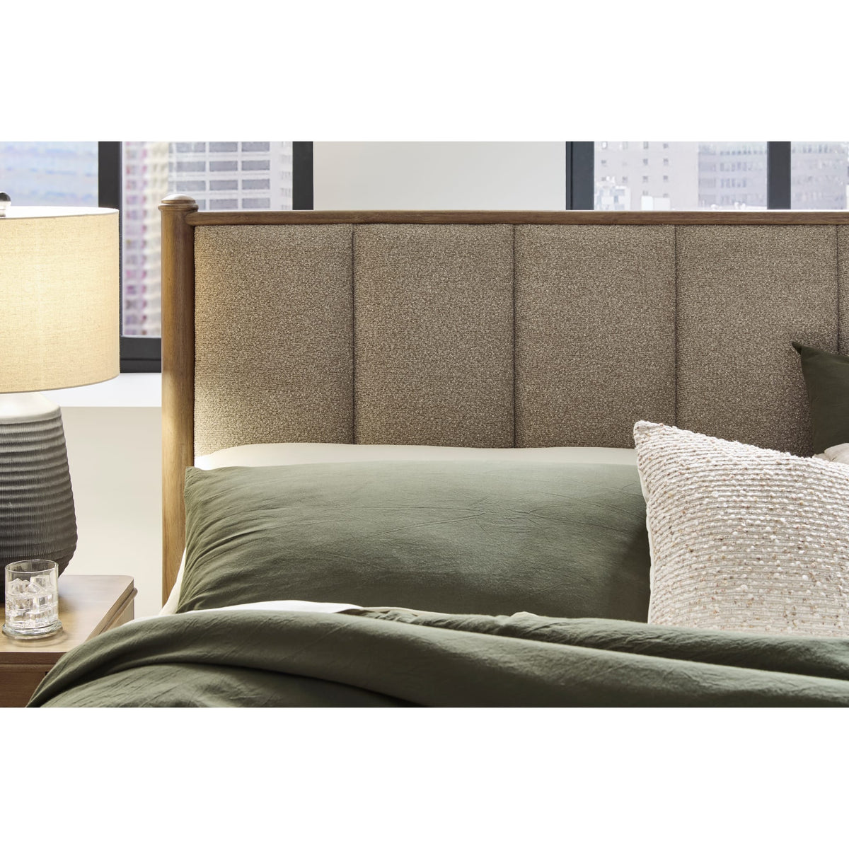 Whitmore Upholstered Bed in Claystone