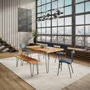 Nature’s Edge 60" Solid Acacia Live Edge Dining Table – Natural