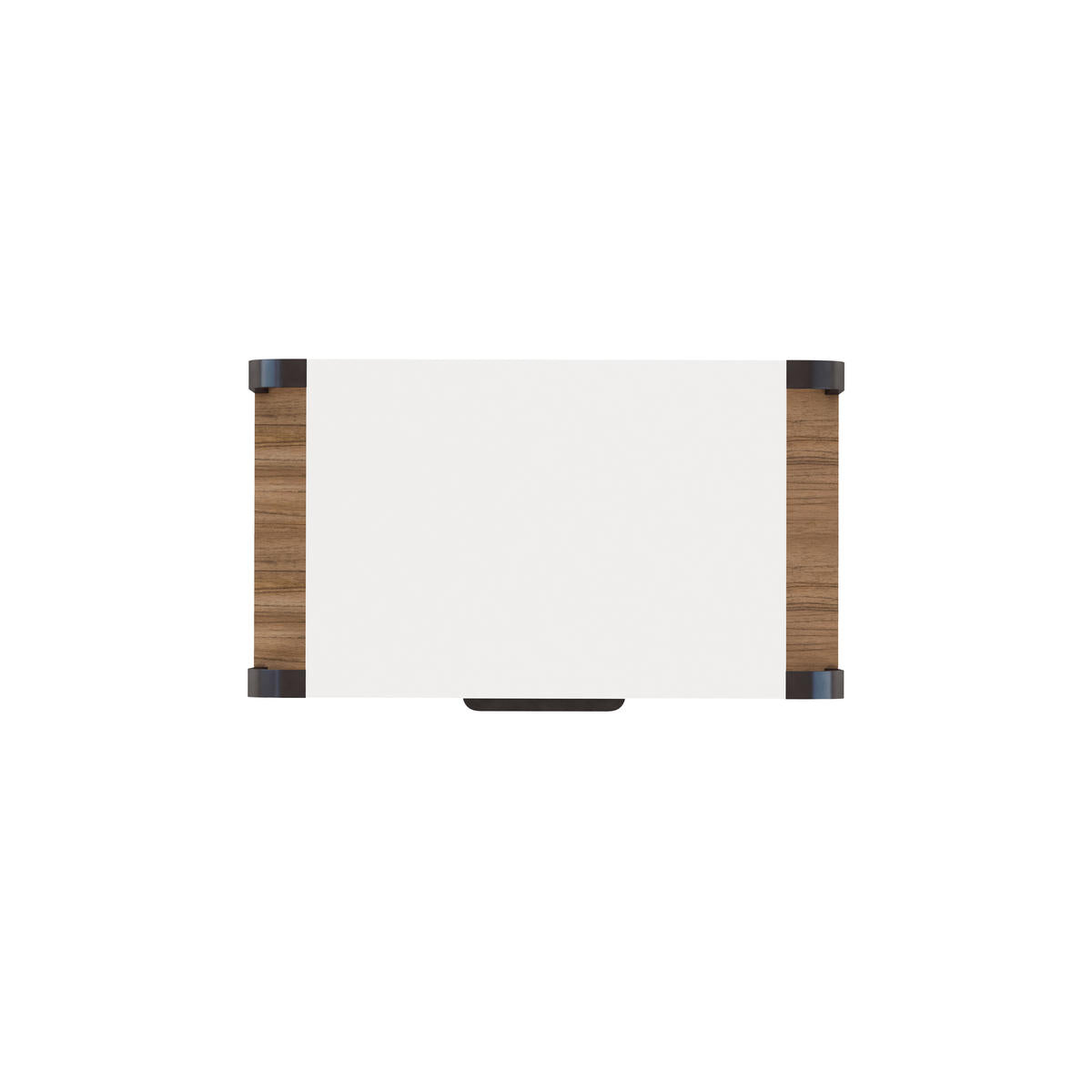 Portico Accent Nightstand – Sienna & White