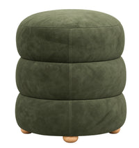 Cami Rainforest Green Sculptural Accent Ottoman