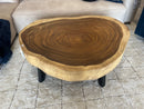 Live Edge Teak Coffee Table