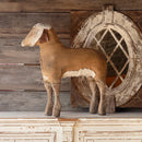 Vintage Style Sheep Relic – Wood & Fabric
