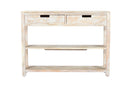 Reynolds 40" Solid Acacia Sofa Table – White Wash