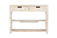 Reynolds 40" Solid Acacia Sofa Table – White Wash