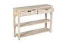 Reynolds 40" Solid Acacia Sofa Table – White Wash