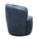 Barolo Genuine Leather Swivel Club Chair