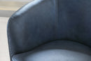 Barolo Genuine Leather Swivel Club Chair