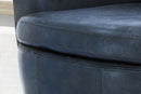 Barolo Genuine Leather Swivel Club Chair