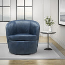 Barolo Genuine Leather Swivel Club Chair
