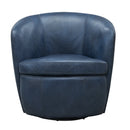 Barolo Genuine Leather Swivel Club Chair
