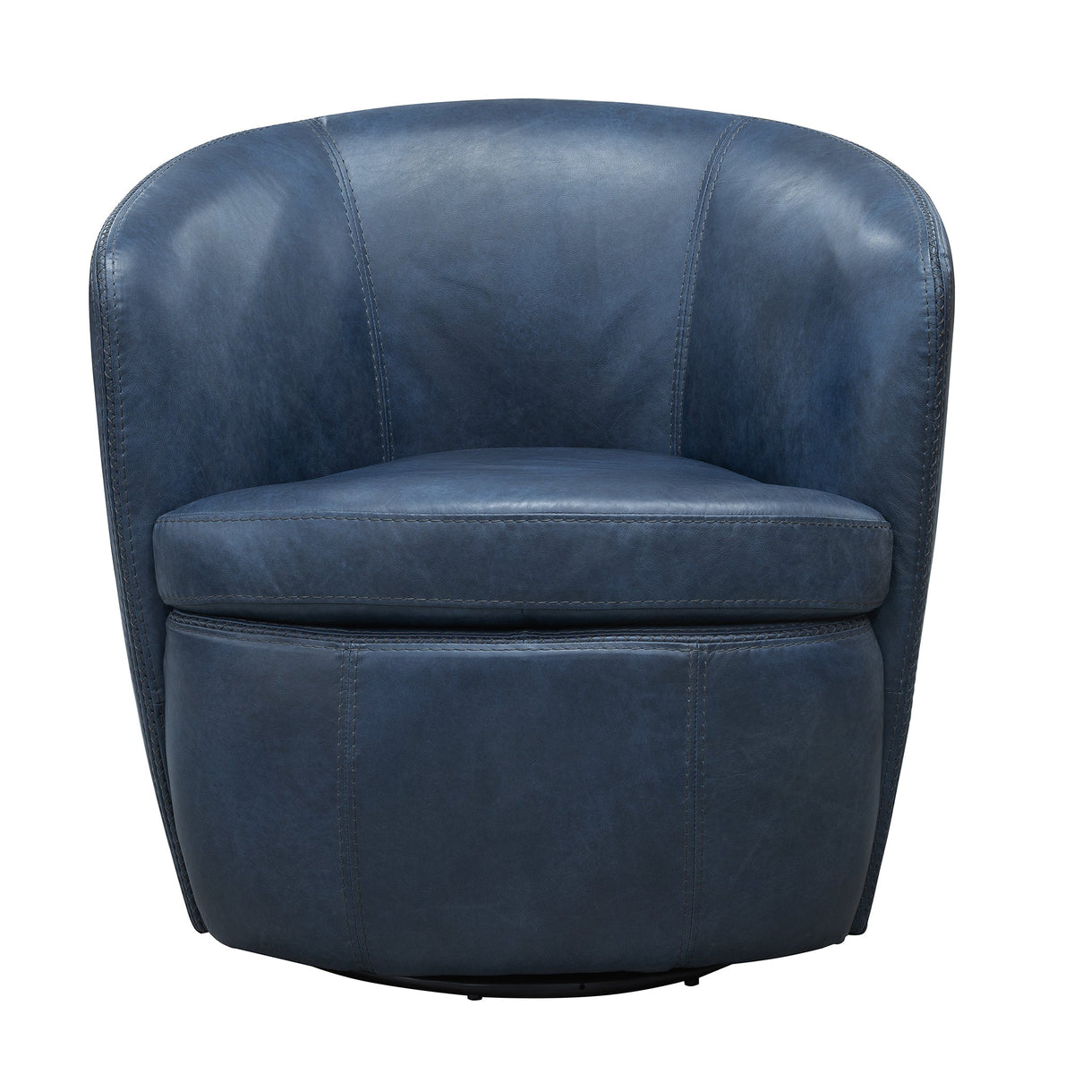 Barolo Genuine Leather Swivel Club Chair