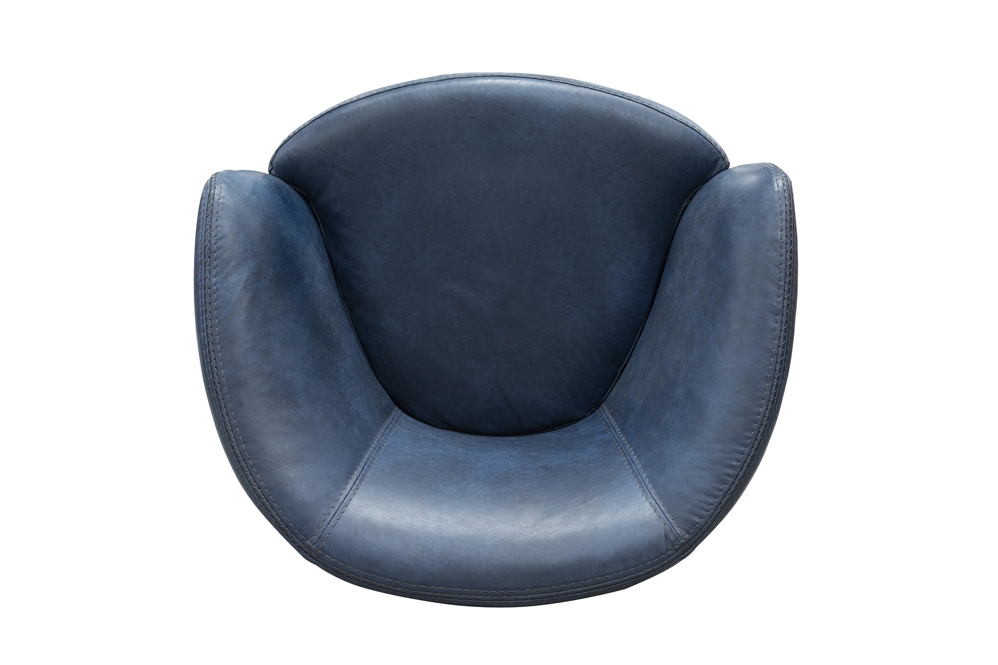 Barolo Genuine Leather Swivel Club Chair