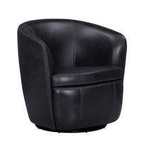 Barolo Genuine Leather Swivel Club Chair