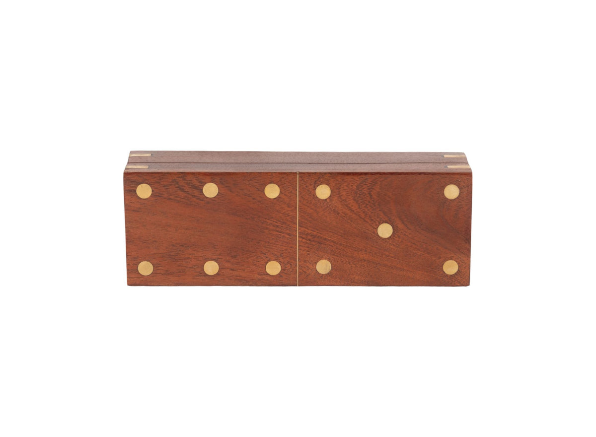 Wood Dominoes Set with Storage Box