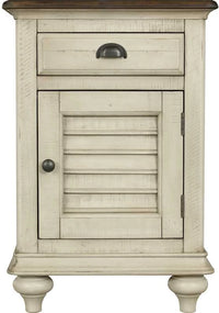 Brockton 1-Drawer, 1-Door Nightstand – Light Wheat