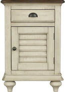 Brockton 1-Drawer, 1-Door Nightstand – Light Wheat