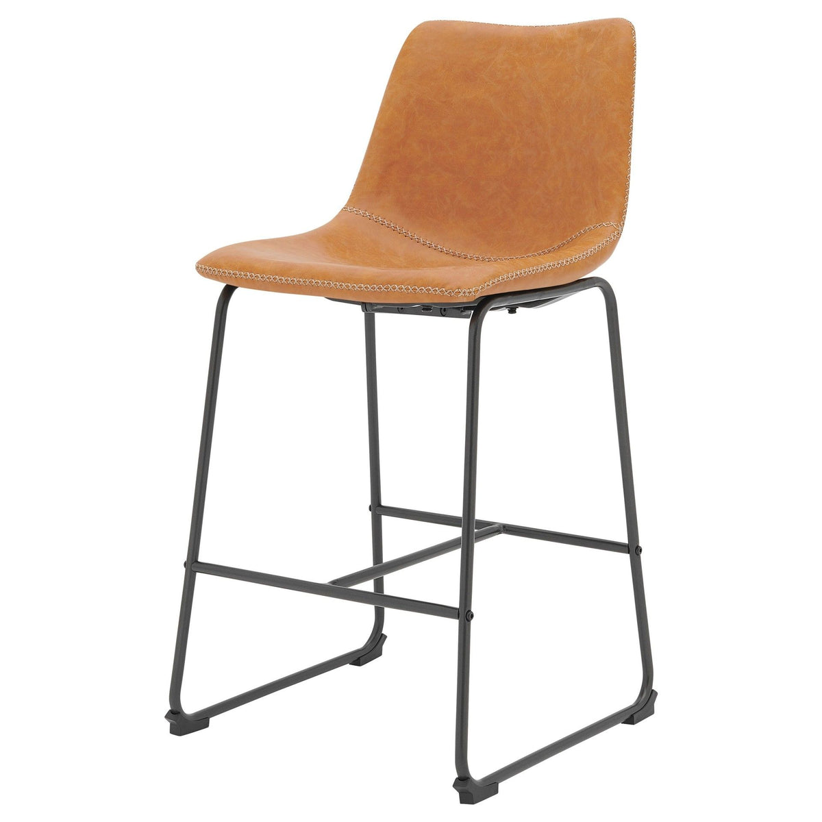 Vesta Faux Leather Counter Stools - Set of 2