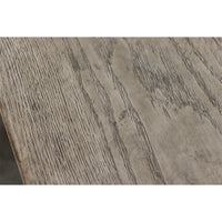 Cora 63" Dining Bench – Weathered Taupe & White