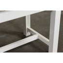Cora 63" Dining Bench – Weathered Taupe & White