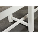 Cora 63" Dining Bench – Weathered Taupe & White